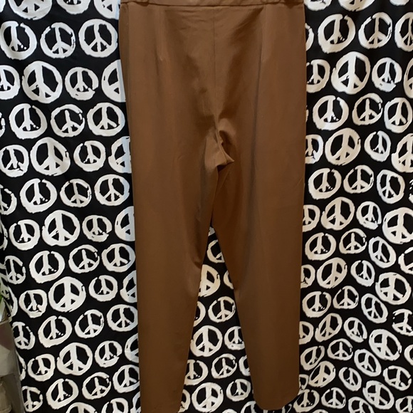 ADOLFO STUDIO WIDE LEG CARAMEL BROWN DRESS SUIT PANTS SZ 12 - Picture 8 of 12